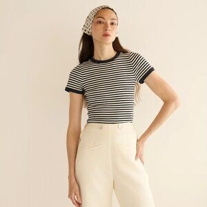 NWT Doen XS Vivi Stripe Top